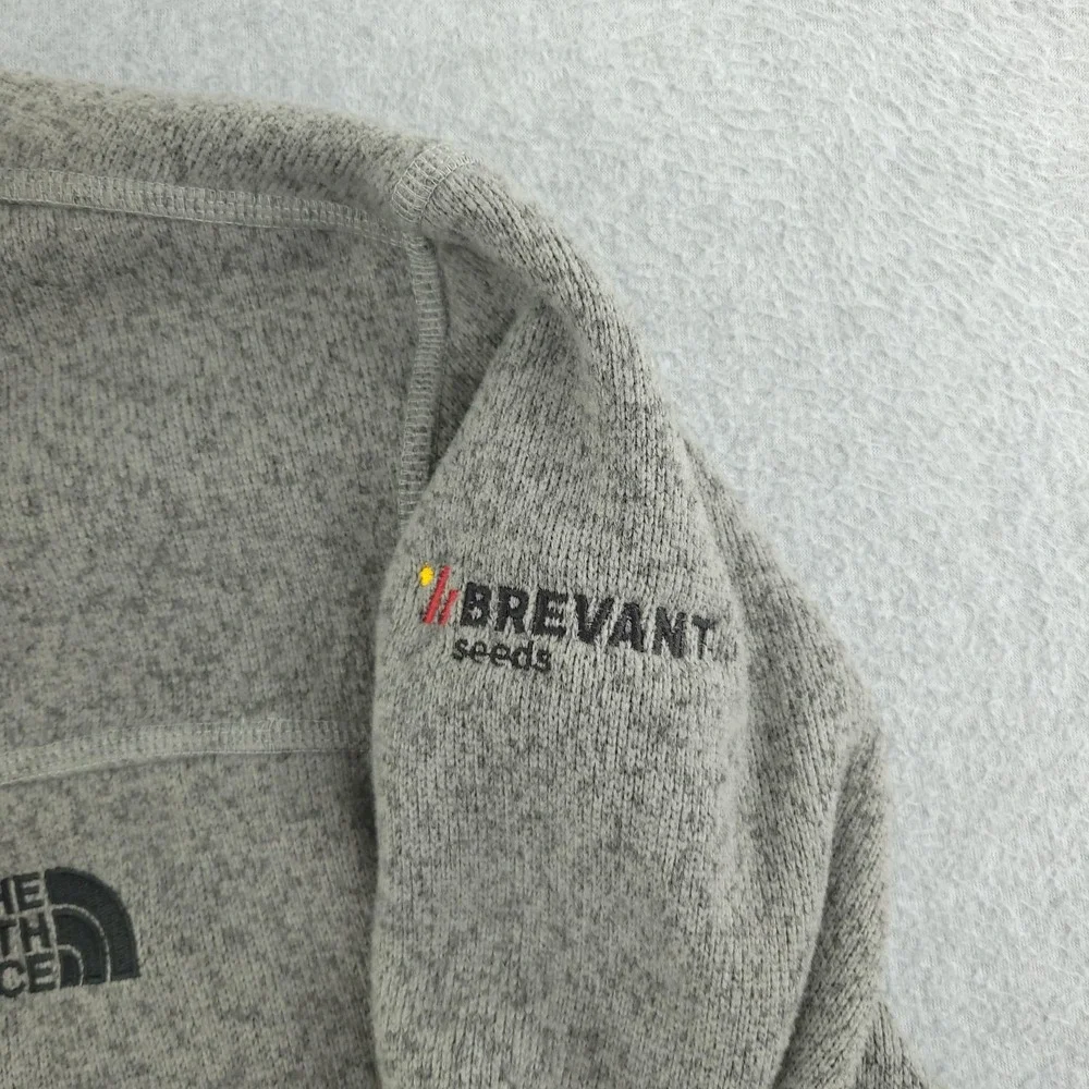The North Face Sweater Fleece Jacket Mens XL Gray Full Zip Ag Valley Co-Op